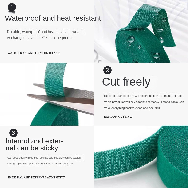 AliExpress 10m Reusable Nylon Plant Ties Green Garden Plant Bandage Cable Ties Self Adhesive Plant Fastener Tape for Plants Garden Home, view 4
