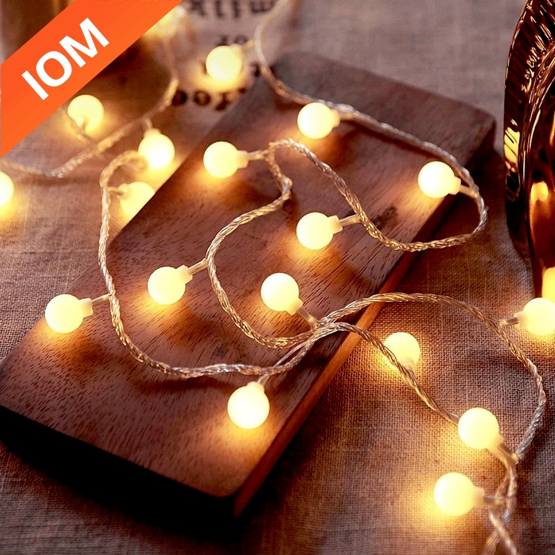 AliExpress USB or Battery Ball LED String Lights (10m)