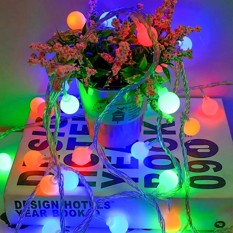 AliExpress USB or Battery Ball LED String Lights (10m), view 4