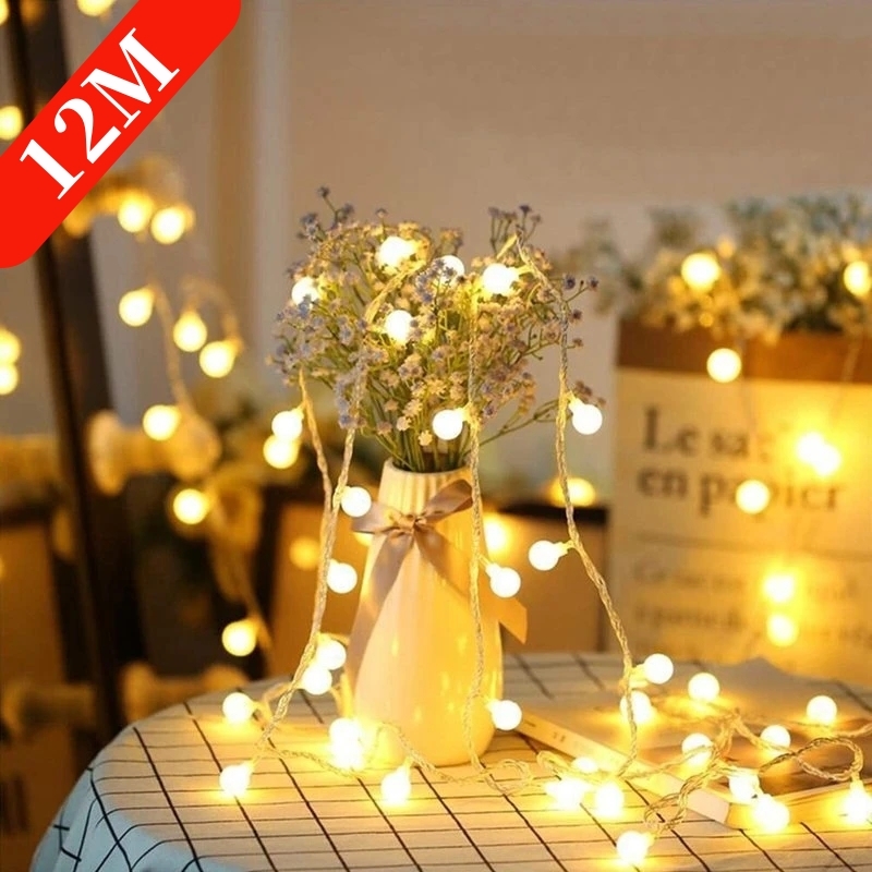 AliExpress USB or Battery Ball LED String Lights (10m), view 5