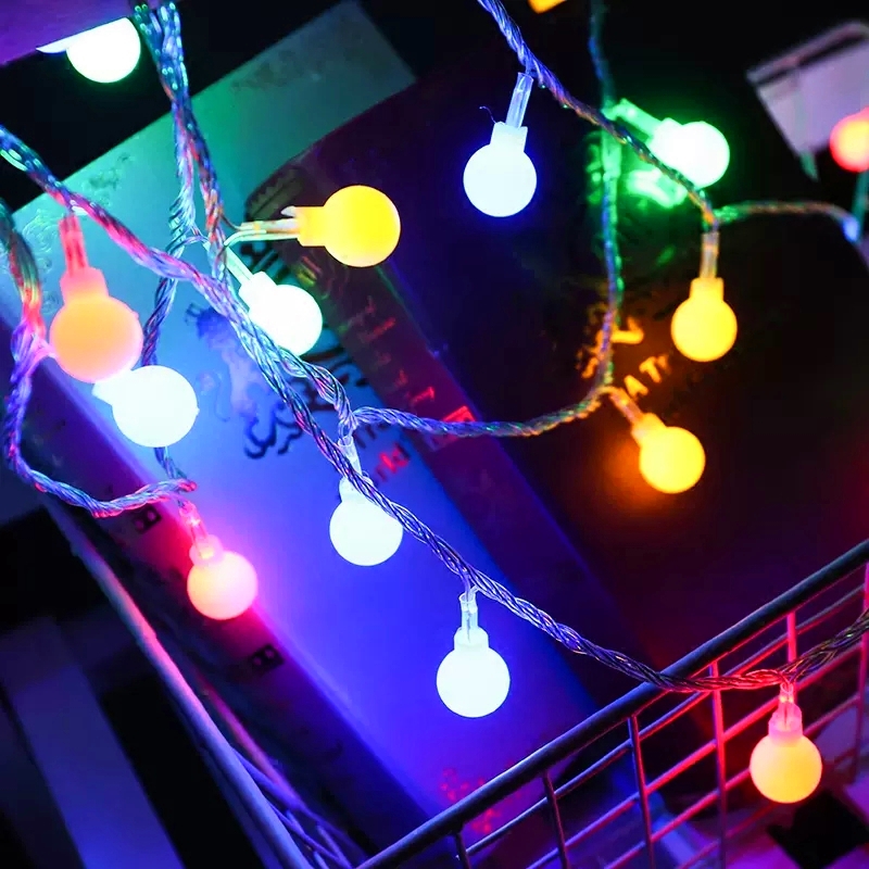 AliExpress 10m USB or Battery Ball LED String Lights, view 3