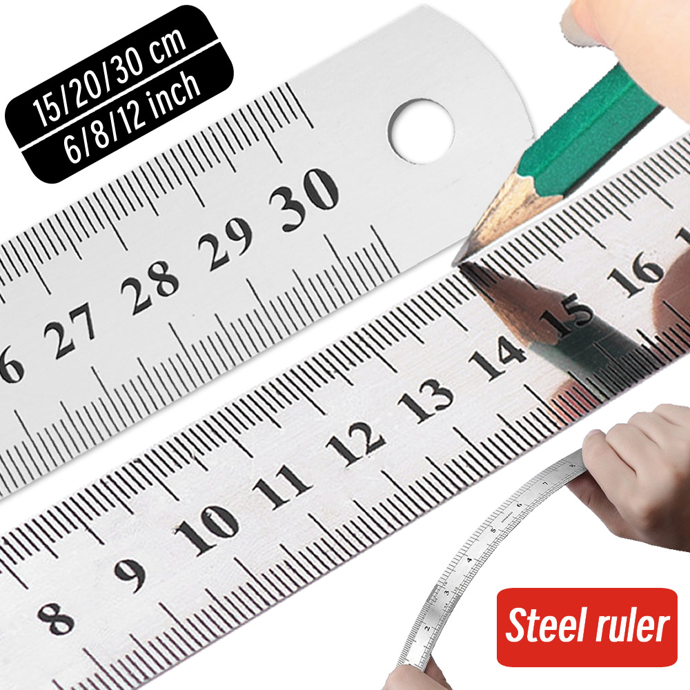 AliExpress Double-Sided Stainless Steel Rulers (10-Pack), view 2