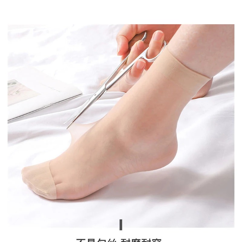 AliExpress Ultra-Thin Transparent Nylon Ankle Socks (10 to 50 Pairs), view 6