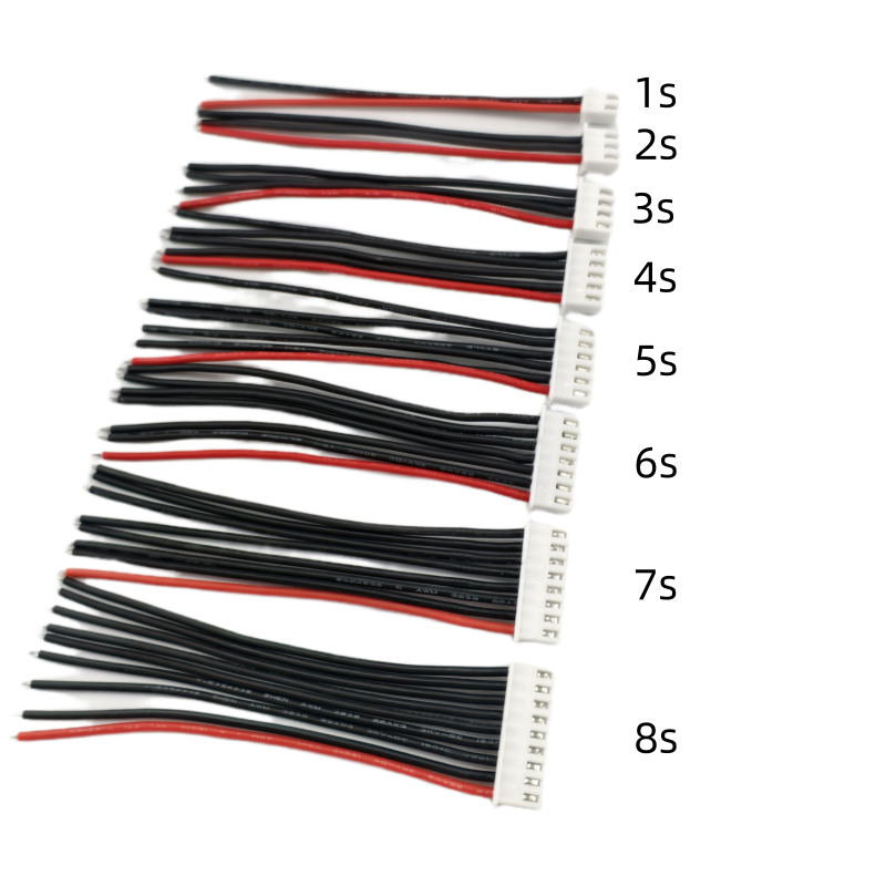 AliExpress 10pc 1S 2S 3S 4S 5S 6S 7S 8S 22AWG Lipo Battery Balance Charger Cable IMAX B6 Connector Plug Wire 10 15 20 30cm Single head wire, view 3