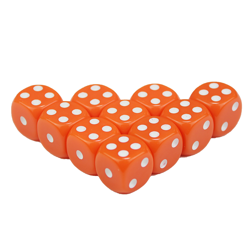 AliExpress 10pcs 16mm D6 Dice 16mm Colorful Dice for DND RPG Board Game Bar Table Accessories, view 6