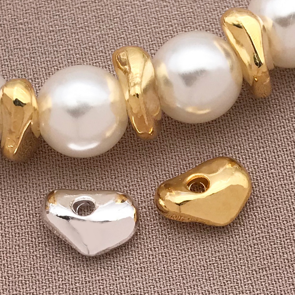 AliExpress 10-Piece Gold-Plated Irregular Spacer Beads