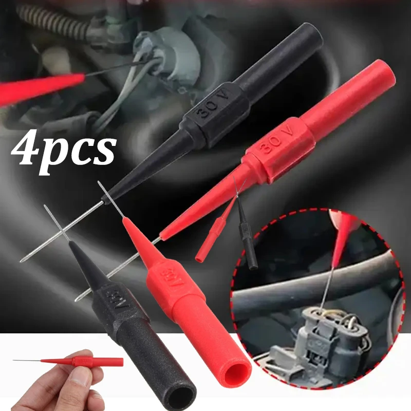 AliExpress 10Pcs 30V Diagnostic Tools Multimeter Test Lead Extention Back Piercing Needle Tip Probes Car Automotive Test Probe Kit 0.7MM, view 2