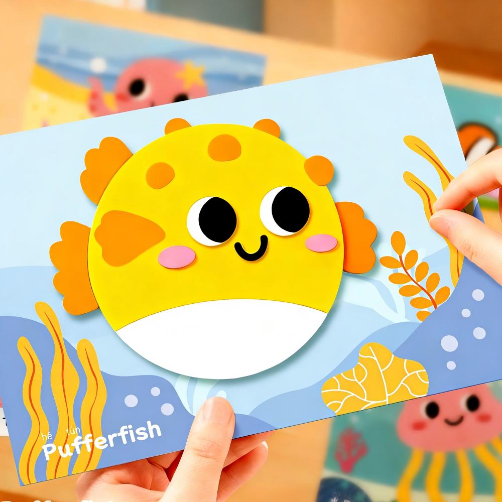 AliExpress 10Pcs 3D EVA Foam Sticker Set DIY Cartoon Animal Learning Education Painting Sticker Art Classroom Painting Puzzle Handicra, view 2