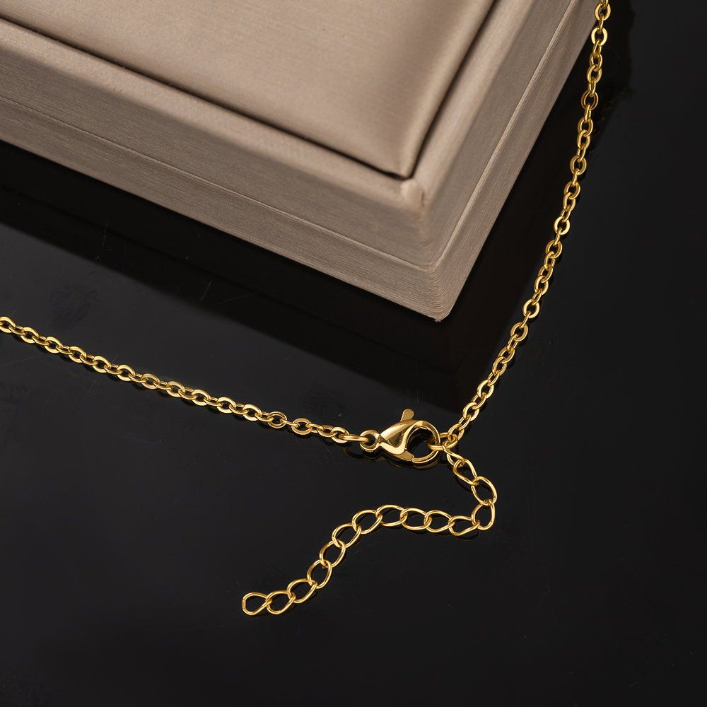 AliExpress 10-Piece Gold Stainless Steel Chain Necklaces (45 cm), view 4