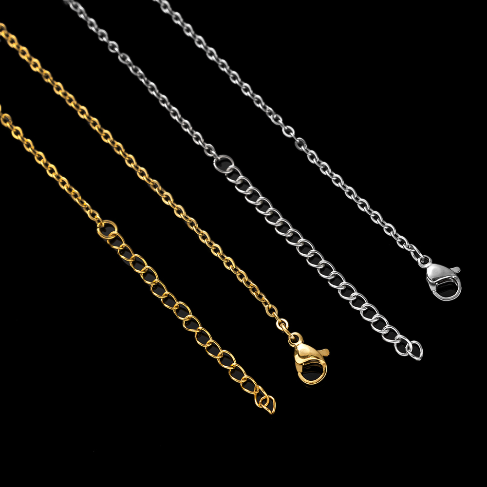 AliExpress 10-Piece Gold Stainless Steel Chain Necklaces (45 cm), view 5