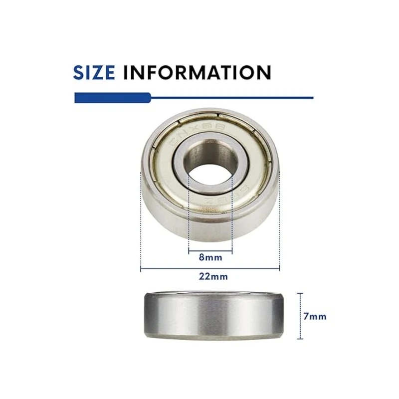AliExpress 608ZZ Deep Groove Ball Bearings (10-Pack), view 3