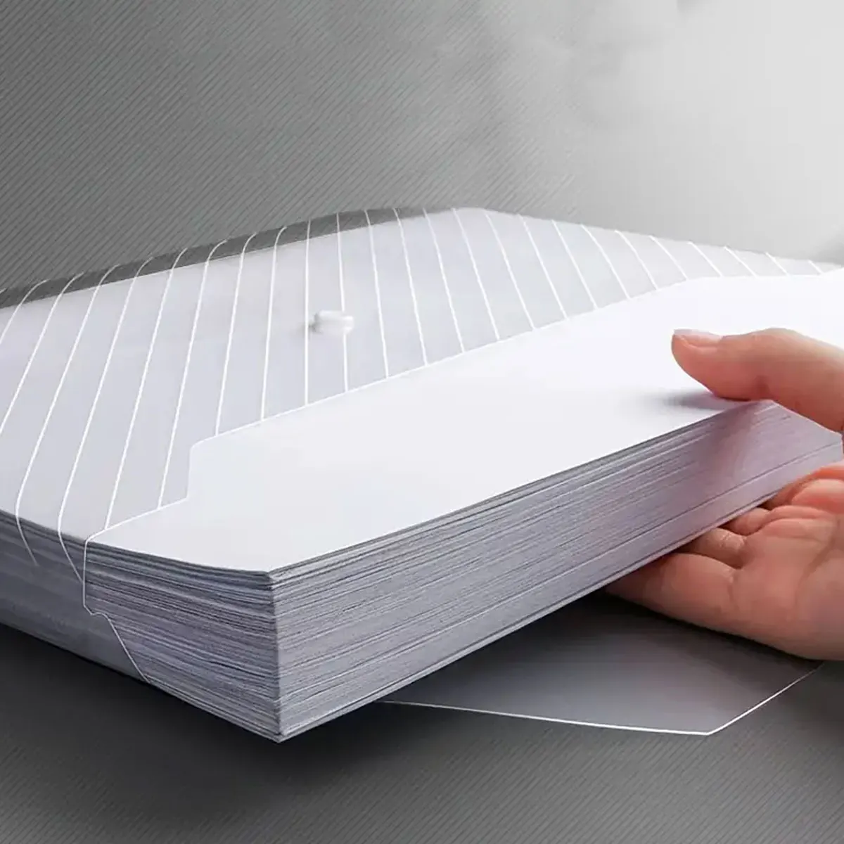 AliExpress 10Pcs A4 Transparent File Bag Plastic Documents Filing Storage Bag Student Organizer Information Pocket Folders Stationery New, view 6