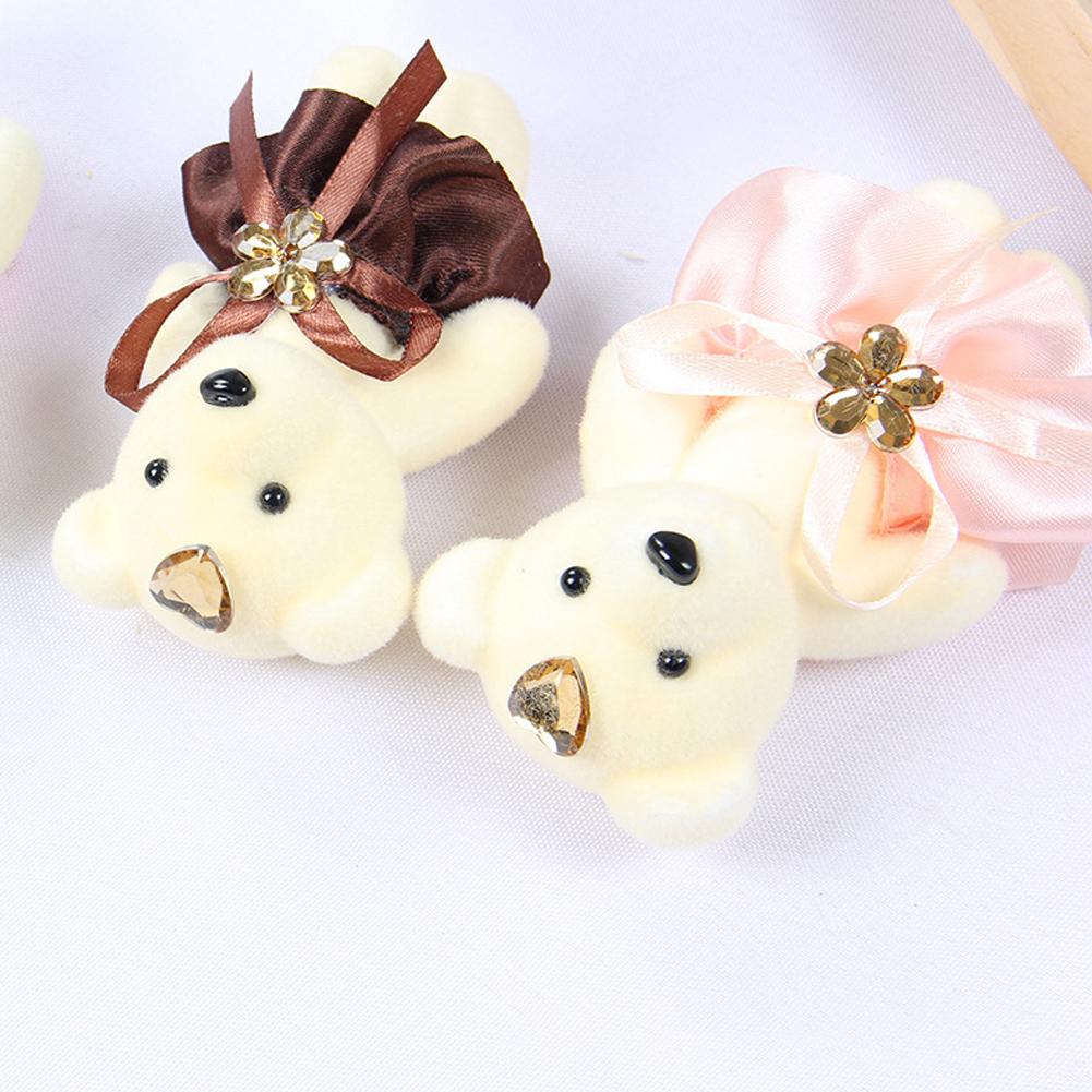 AliExpress 10pcs/Bag Bouquet Bear Ice Cream Diamond Bear Valentines Day Gift For Wedding Bouquet Cute Bear Beautiful Flower Gift Home Decor, view 5