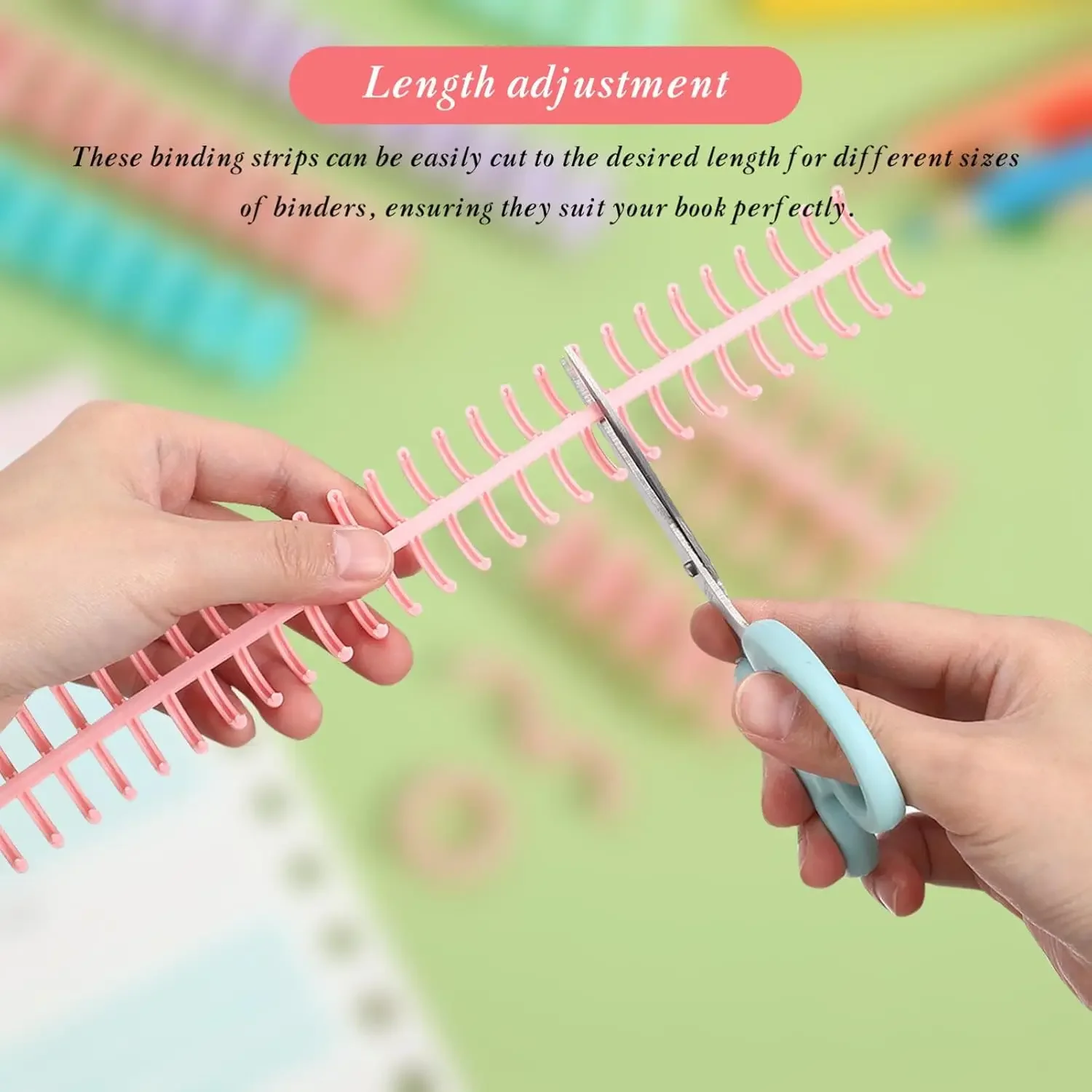 AliExpress 10-Piece Plastic Comb Binding Spines (30 Rings), view 3