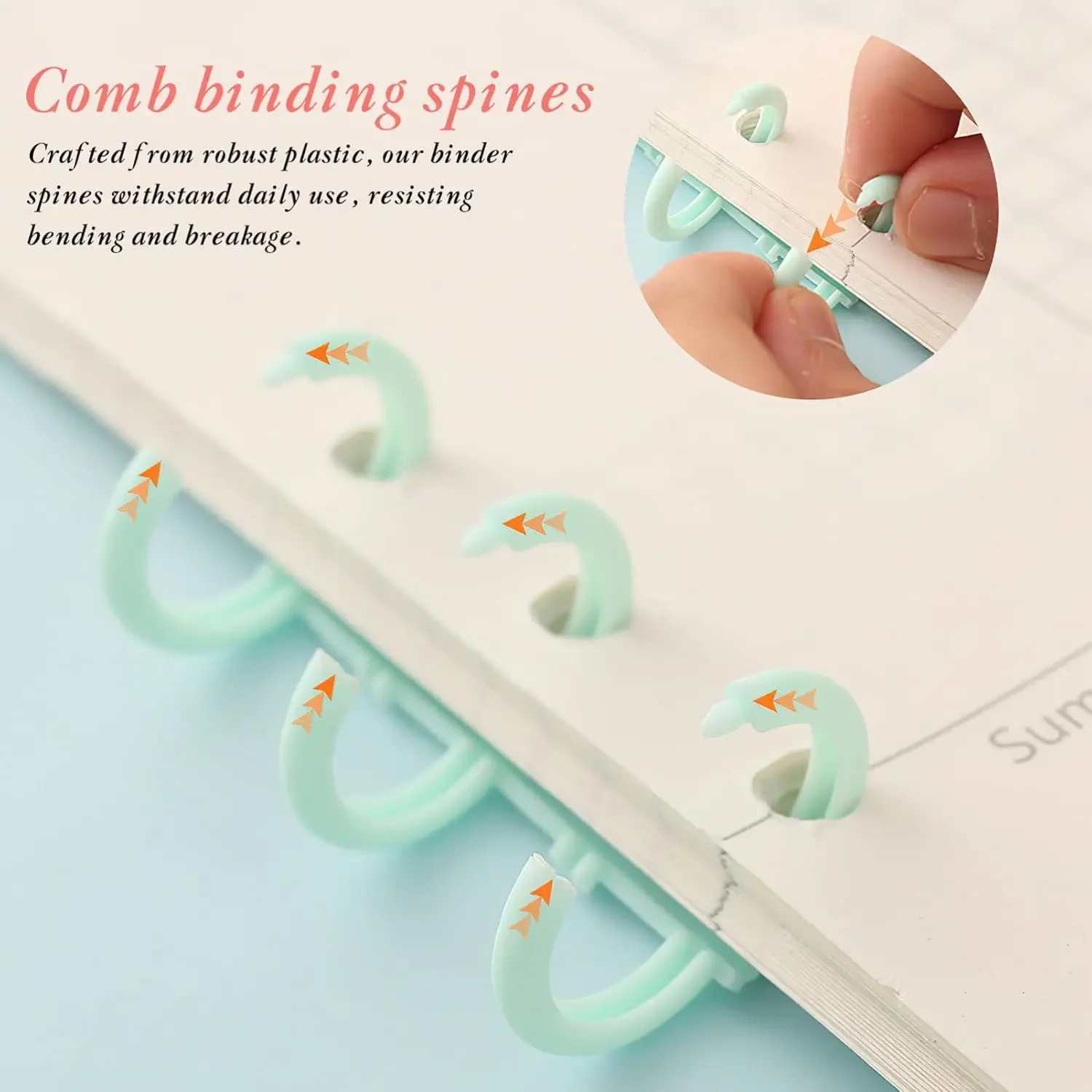 AliExpress 10-Piece Plastic Comb Binding Spines (30 Rings), view 4