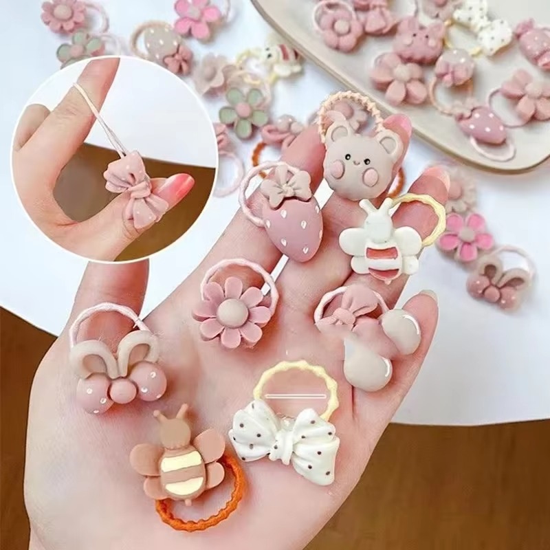 AliExpress Cartoon Bear and Bunny Kids Hair Bands (10-Piece), view 3