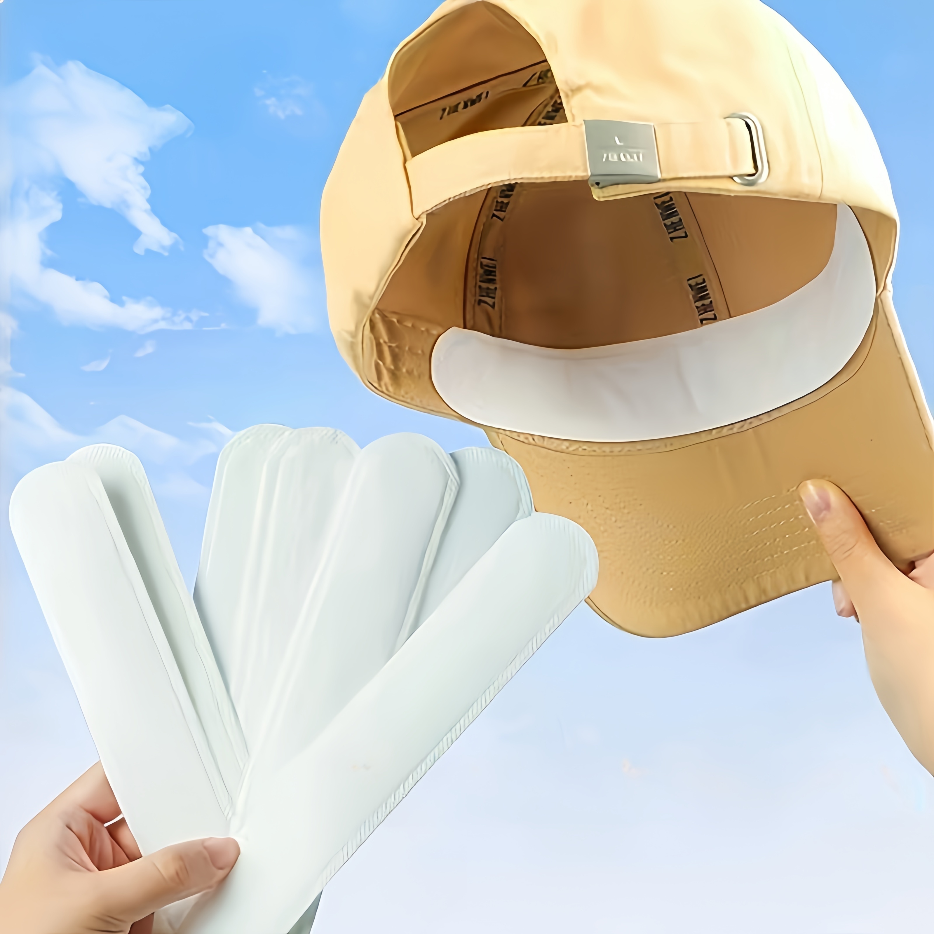 AliExpress 10pcs  Disposable Sweat-absorbent Patches Summer Sweat Absorbing Patch For Baseball Cap Adjustable Hat Protection Stickers