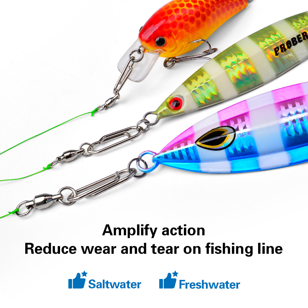 AliExpress 10-Piece Fishing Bearing Swivel Connectors (0#-5#), view 5