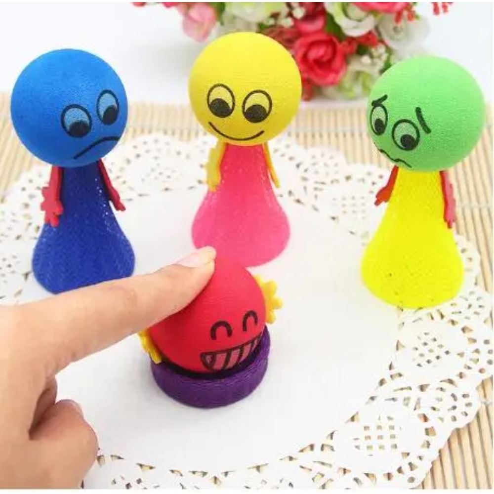 AliExpress 10Pcs Kids Plastic Doll Funny Toy Children Toys Random Multicolor Kids Baby Creative Gift Jump Bounce Elf Party Birthday Fly Man, view 2