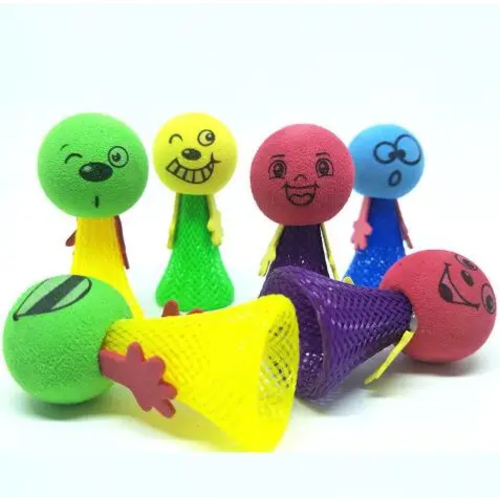 AliExpress 10Pcs Kids Plastic Doll Funny Toy Children Toys Random Multicolor Kids Baby Creative Gift Jump Bounce Elf Party Birthday Fly Man, view 3