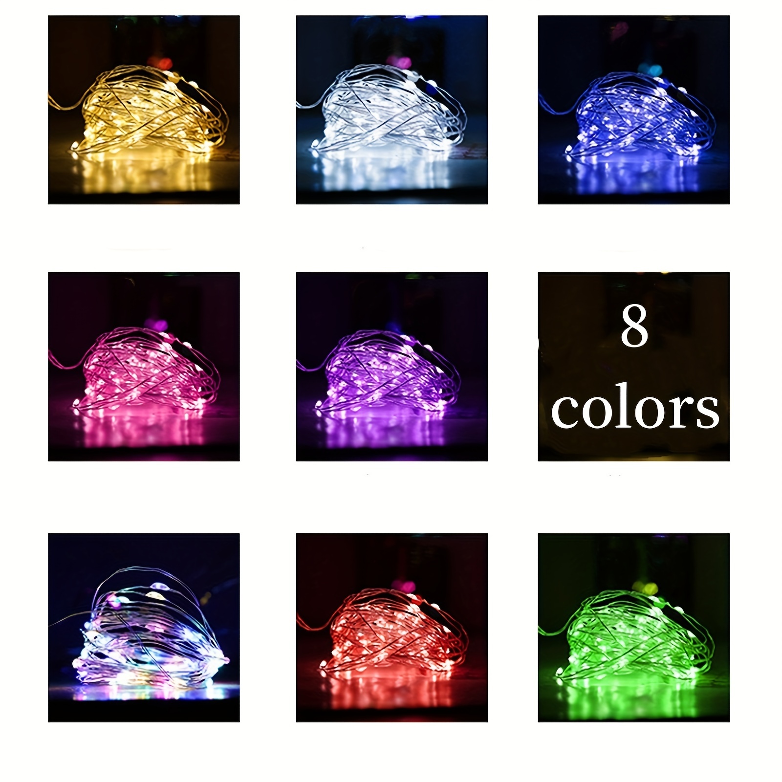 AliExpress 10-Piece Battery-Powered LED Fairy String Lights