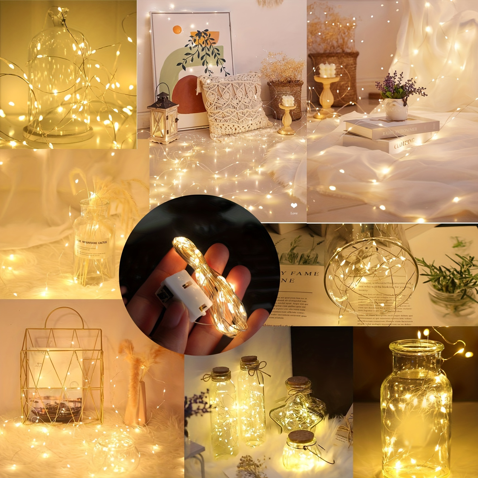 AliExpress 10-Piece Battery-Powered LED Fairy String Lights, view 2