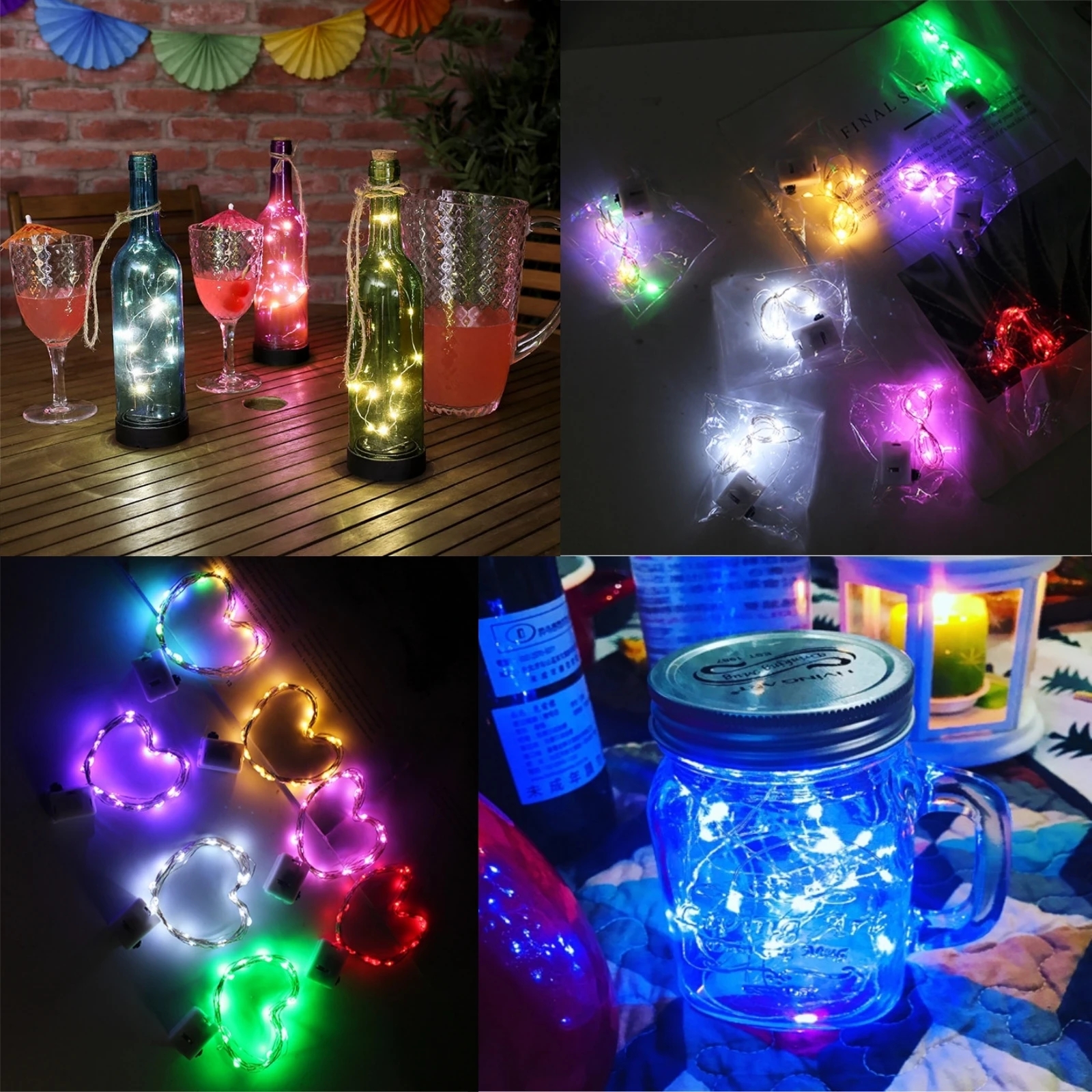 AliExpress 10-Piece Battery-Powered LED Fairy String Lights, view 6