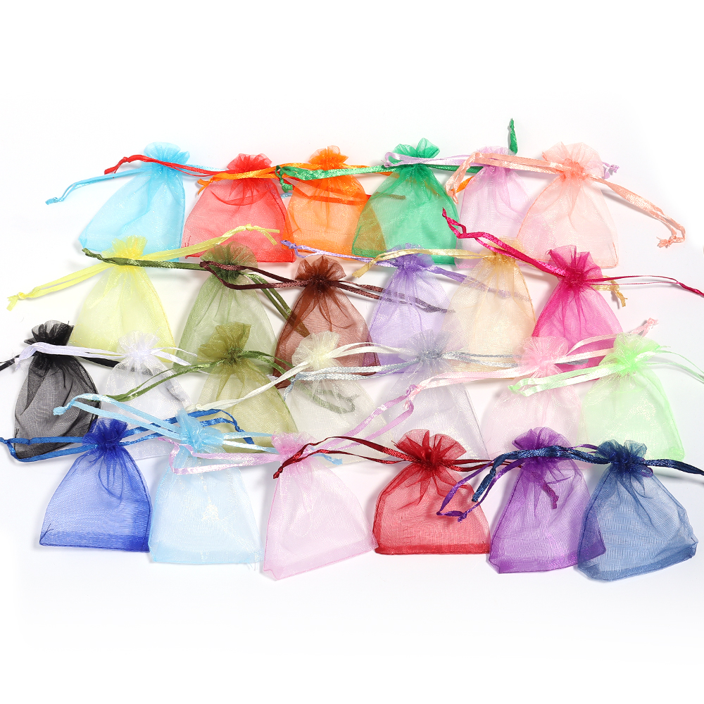 AliExpress 10-Piece Drawstring Organza Jewelry Gift Bags, view 4