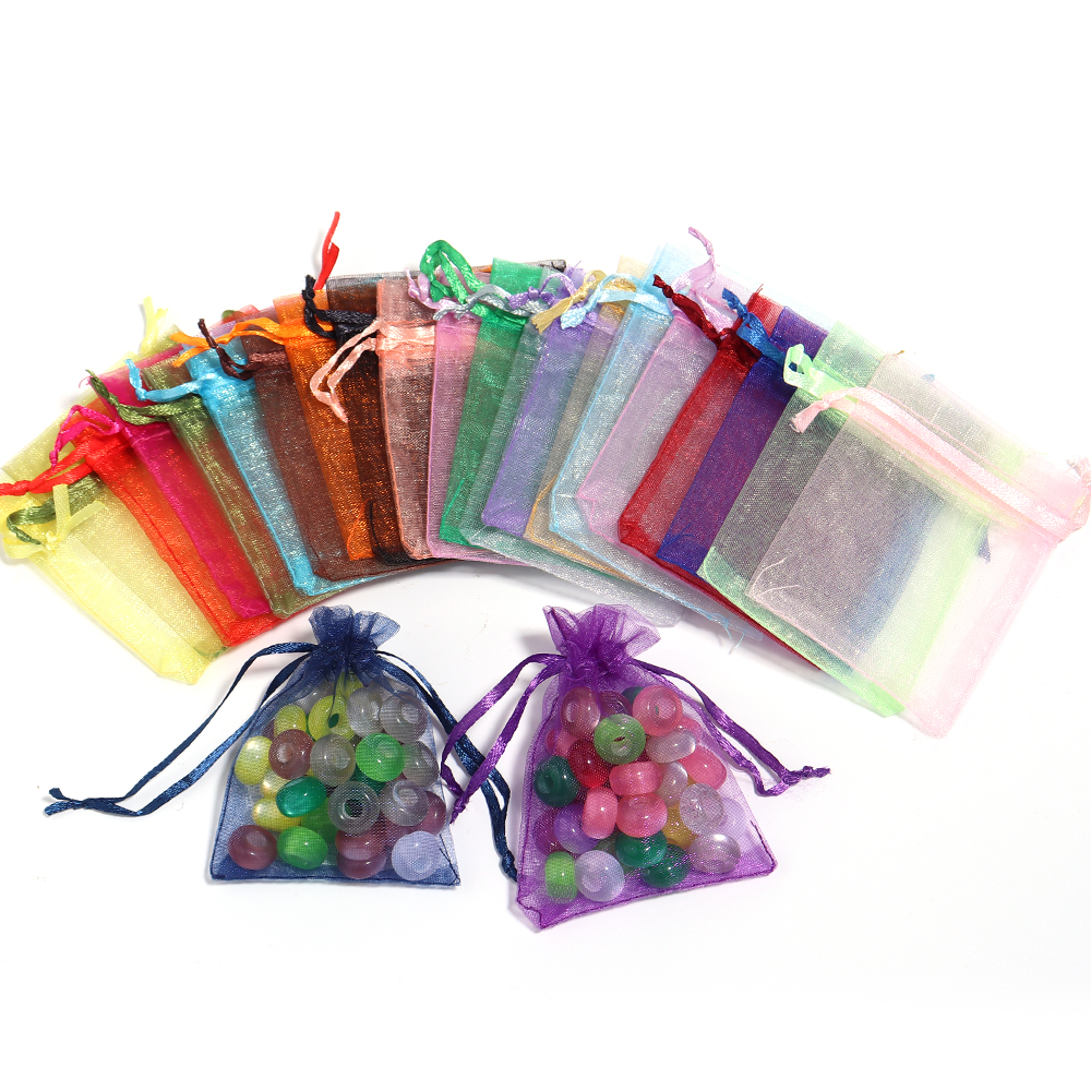 AliExpress 10-Piece Drawstring Organza Jewelry Gift Bags, view 5