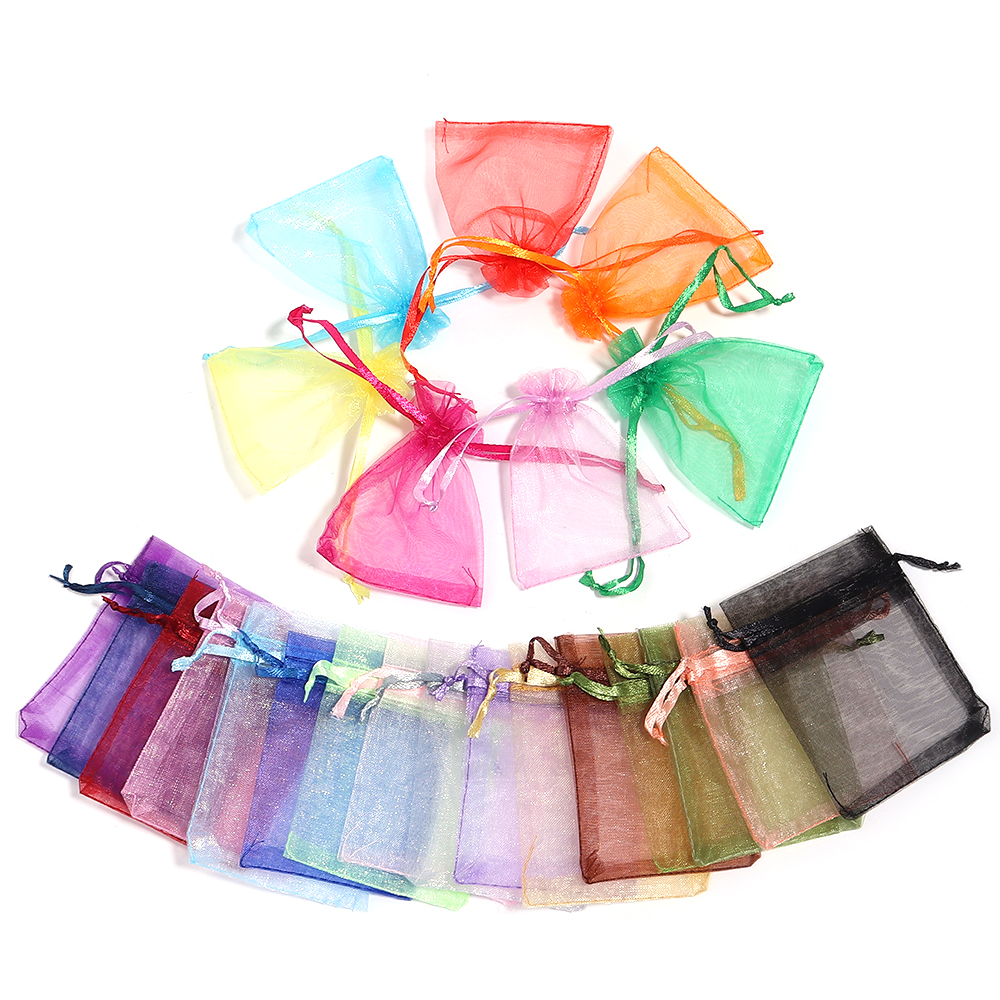 AliExpress 10-Piece Drawstring Organza Jewelry Gift Bags, view 6