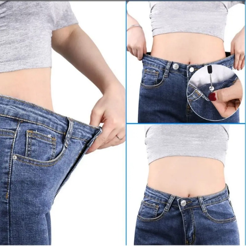 AliExpress 10Pcs/pack Jeans Buttons With Screwdriver Clothing Pants Sewing Accessories Waist Buckle 17mm Nail Free Waist Extenders Button, view 4