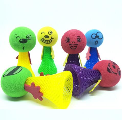 AliExpress 10Pcs Plastic Doll Funny Toys Random Multicolor Campus Rewards Creative Gift Jump Bounce Elf Party Birthday Fly Man, view 3