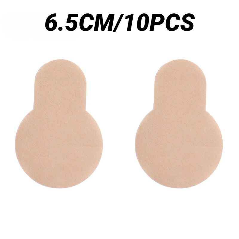 AliExpress 10Pcs Self-Adhesive Nipple Cover Chest Patch Non-Woven Thin Invisible Bra Disposable Sticky Lift Breast Petals Round Flower Pads, view 6