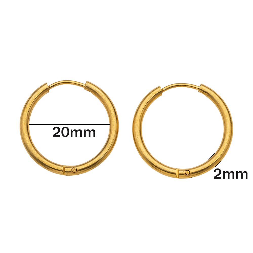 AliExpress Stainless Steel Huggie Hoop Earrings (10-Pack), view 3