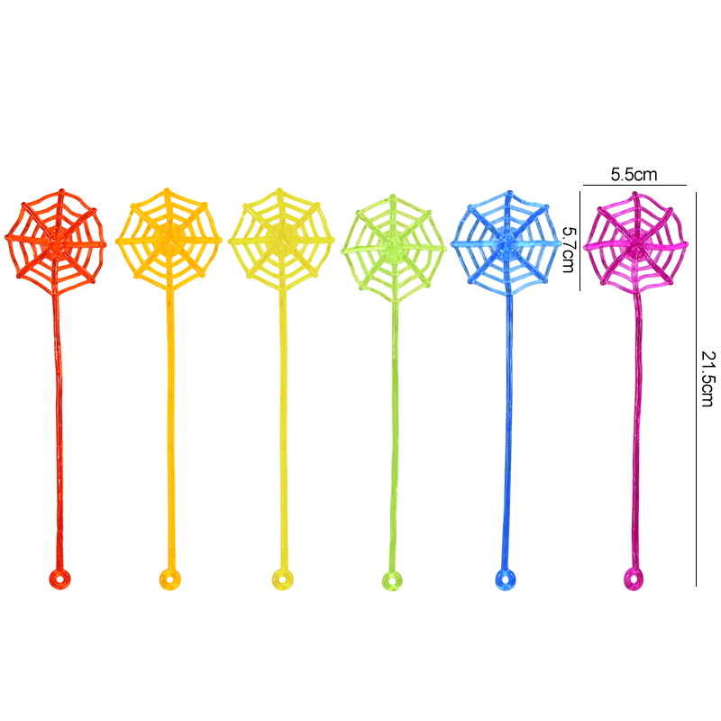 AliExpress 10Pcs Stretchable Climbing Spider Web Fun Sports Toy Elastic Adhesive Hand Spider Web Competitive Toys Halloween Birthday Gift, view 6