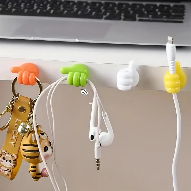 AliExpress 10-Piece Adhesive Thumb Cable Organizer Clips, view 5