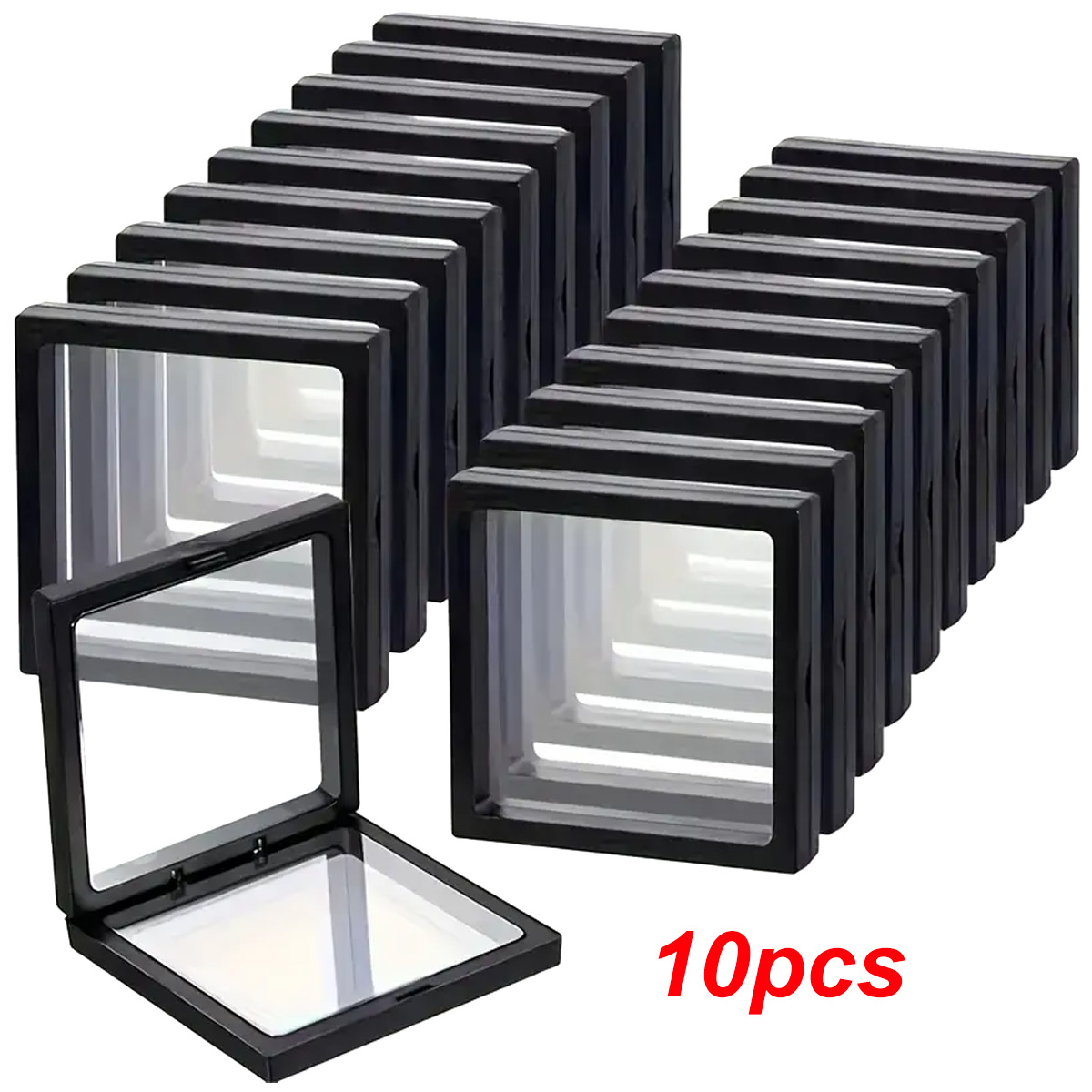 AliExpress Transparent Floating Display Boxes (10-Pack)