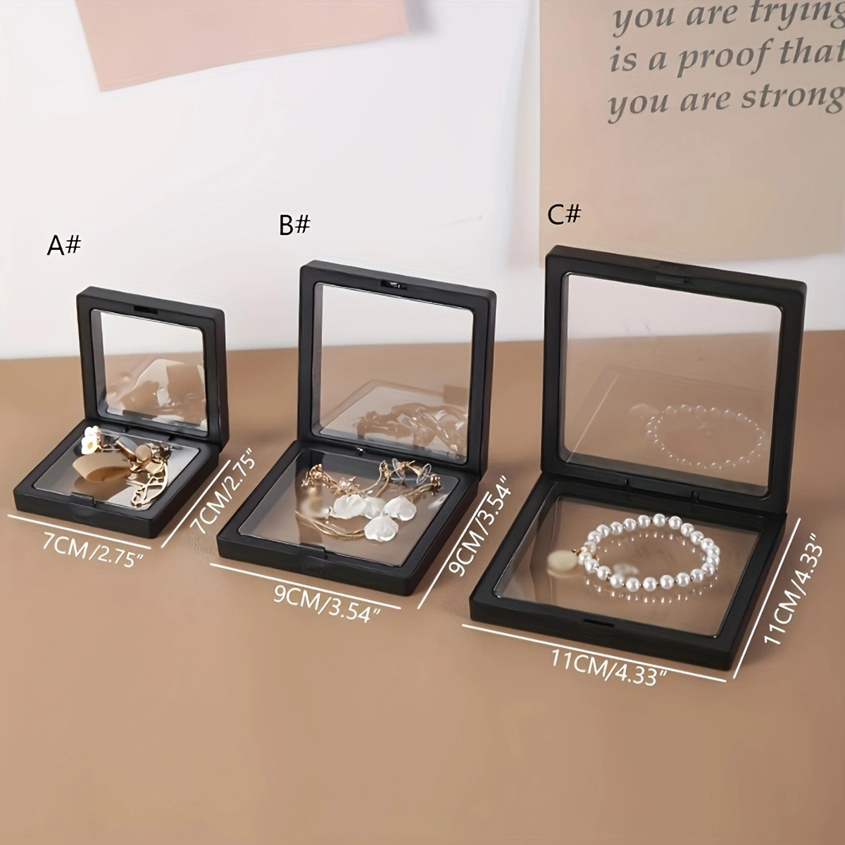 AliExpress Transparent Floating Display Boxes (10-Pack), view 2