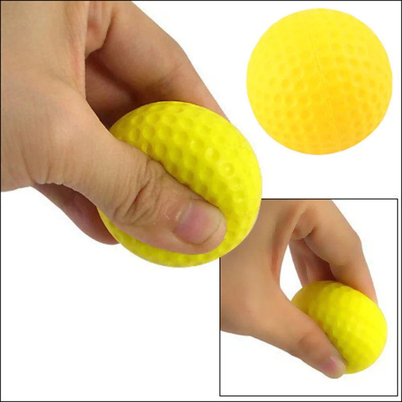 AliExpress 10Pcs Yellow PU Foam Golf Balls Sponge Elastic Indoor Outdoor Practice Training, view 5