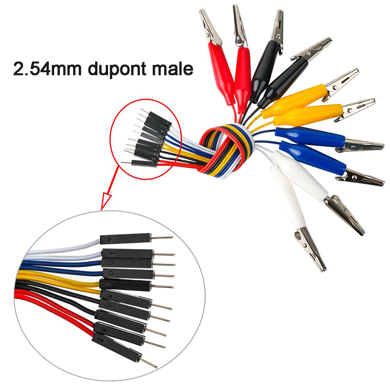 AliExpress 10-Pin Alligator Clip to Dupont Jumper Wires, view 2