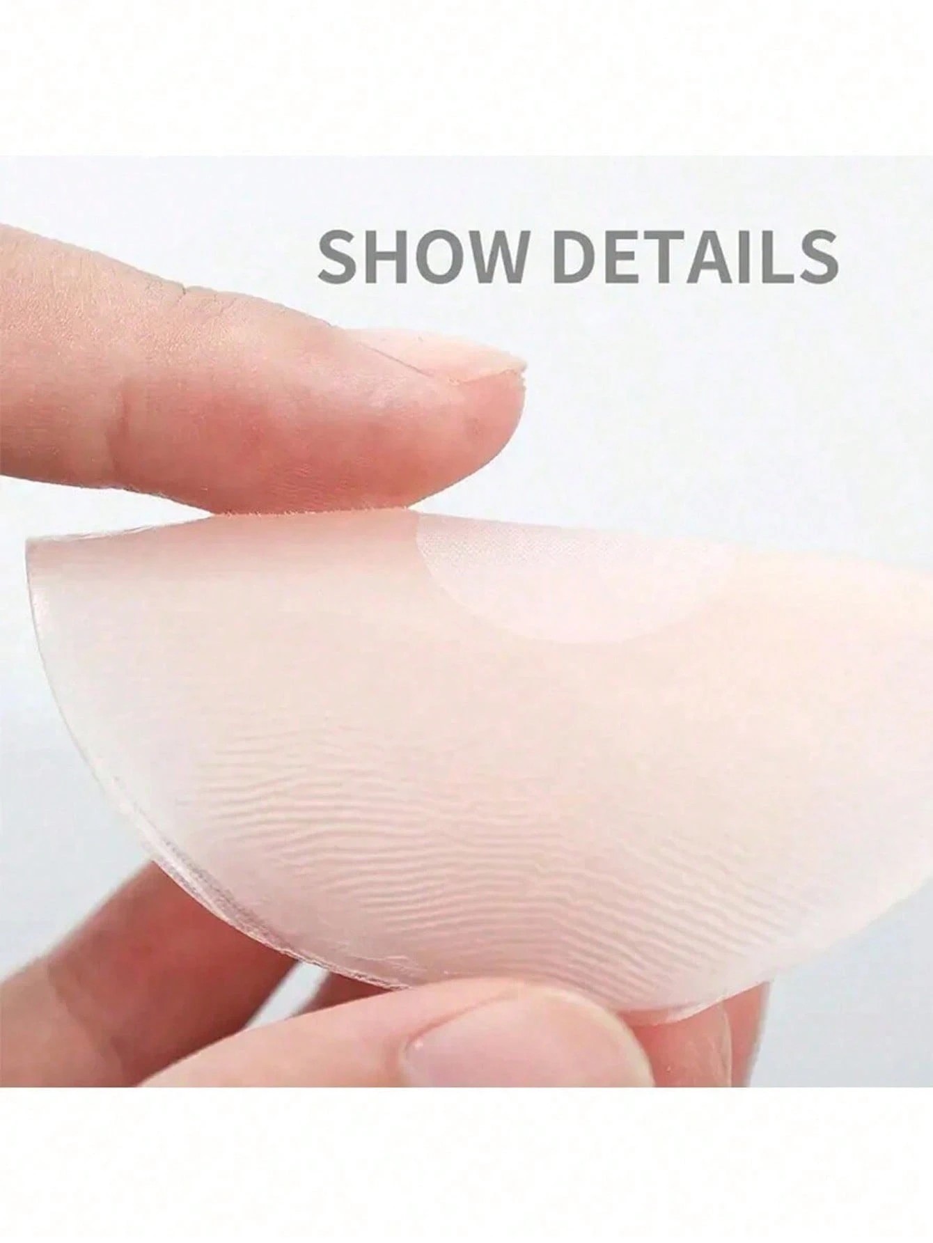 AliExpress 11 Pairs/22 Pieces of Reusable Silicone Nipple Covers - Strapless Invisible Self-Adhesive Breast Covers, Light Pink with Dot Pattern, Seamless Design, view 6