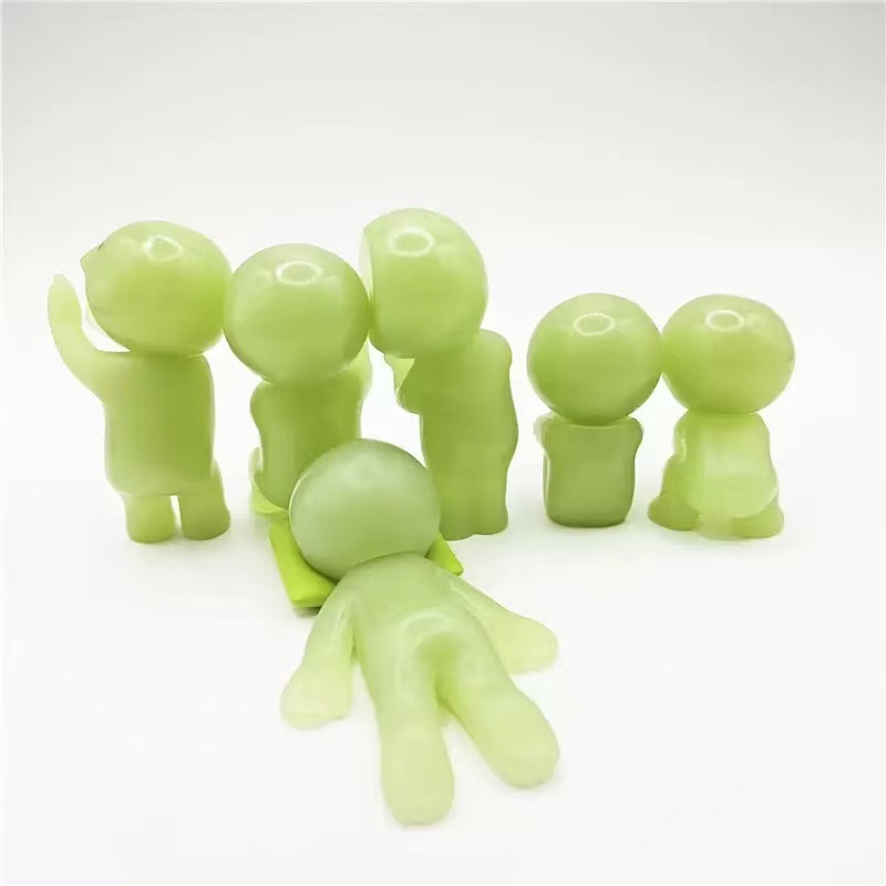 AliExpress 11 Types Multiple Series Noctilucent Green Doll Blind Box Action Figures Decoration Desktop Model Toy For Christmas Gift, view 6