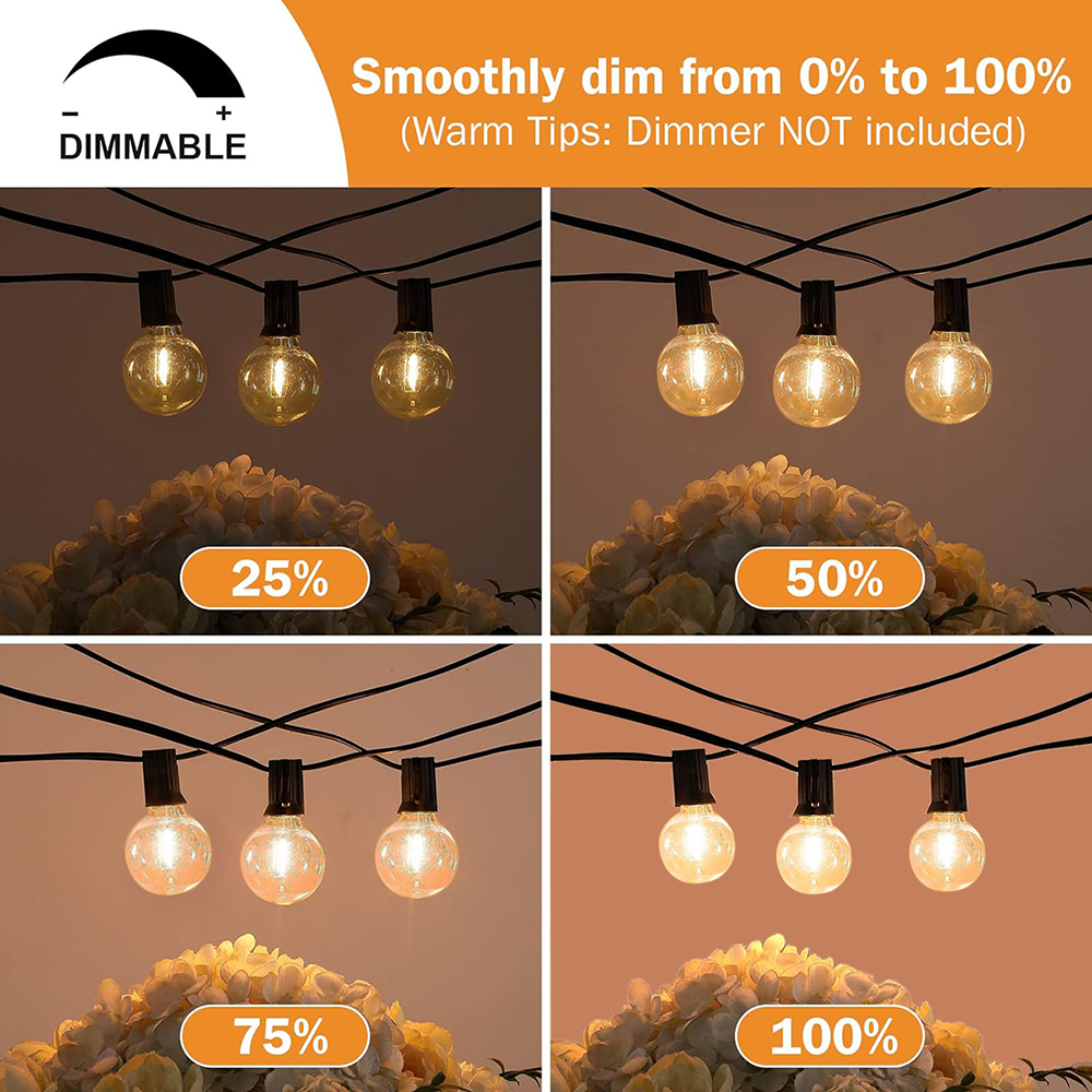 AliExpress Outdoor G40 Festoon LED String Lights, view 3