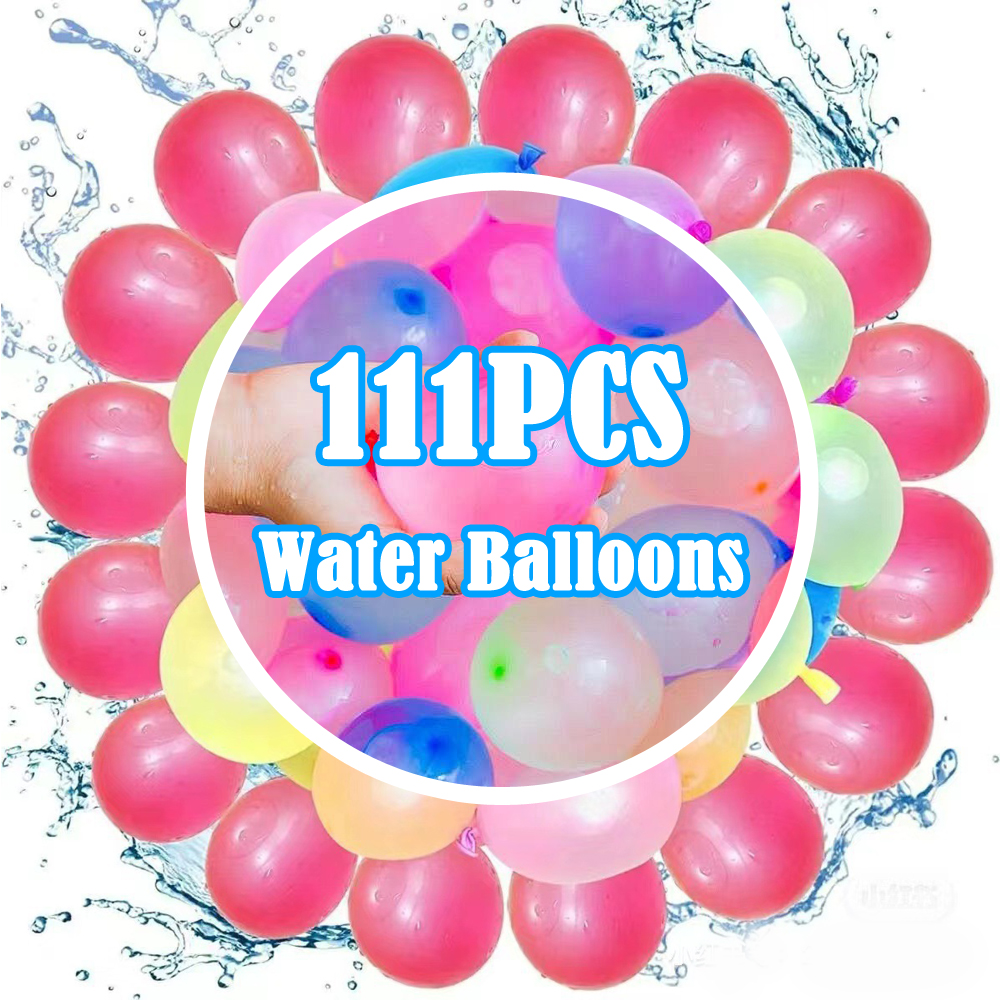 AliExpress 111pcs/bag Water Balloons Rapid Injection Funny Summer Outdoor Water Balloon Bombs For Kids and Adults Beach Water Fight Toys