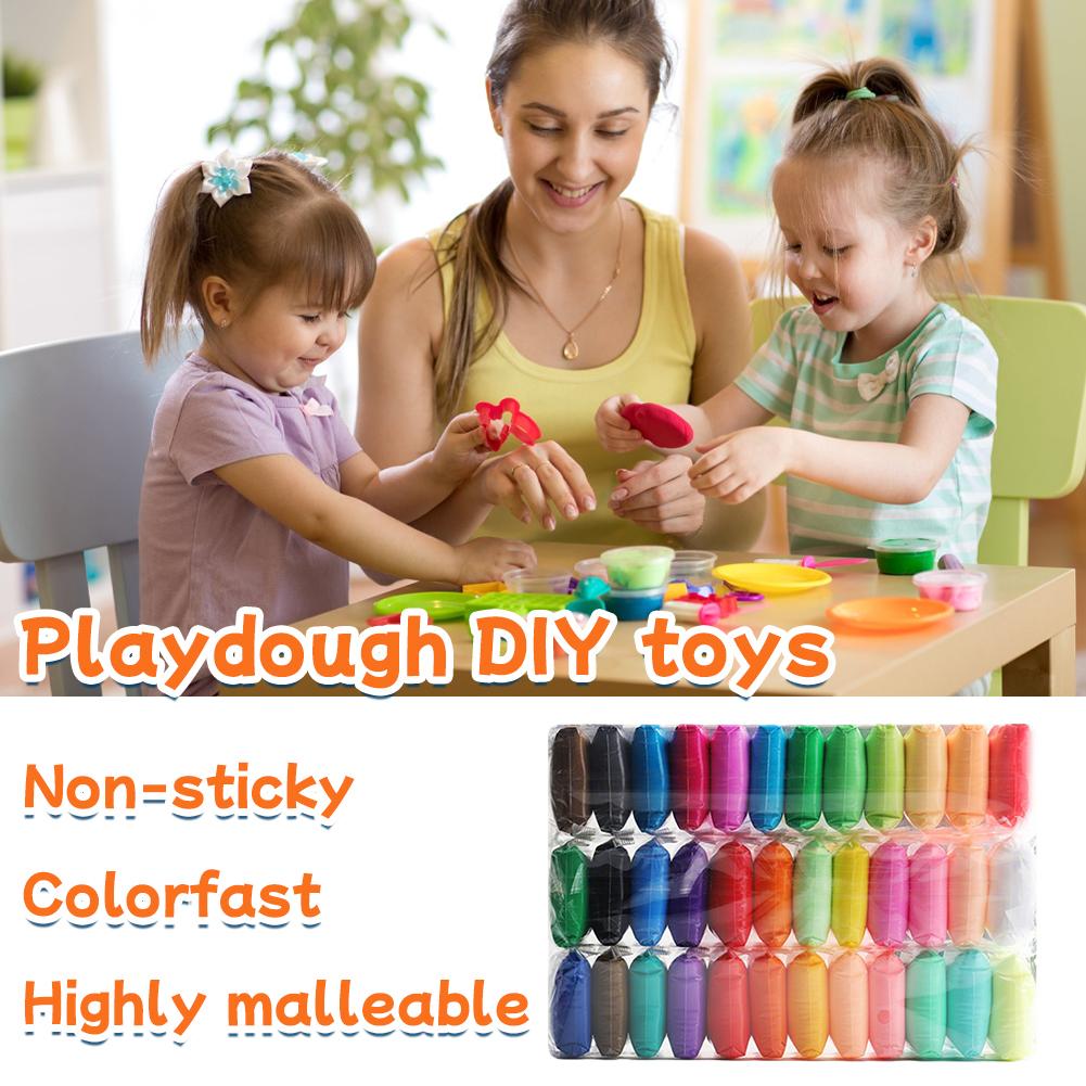AliExpress 12/24/36PCS Air Dry Clay Ultra Light and Air Dry Clay for Children Non-Toxic and Eco-Friendly Modeling Magical Clay with Tools, view 5