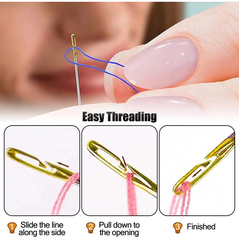 AliExpress Side-Threading Blind Hand Sewing Needles (24-Pack), view 4