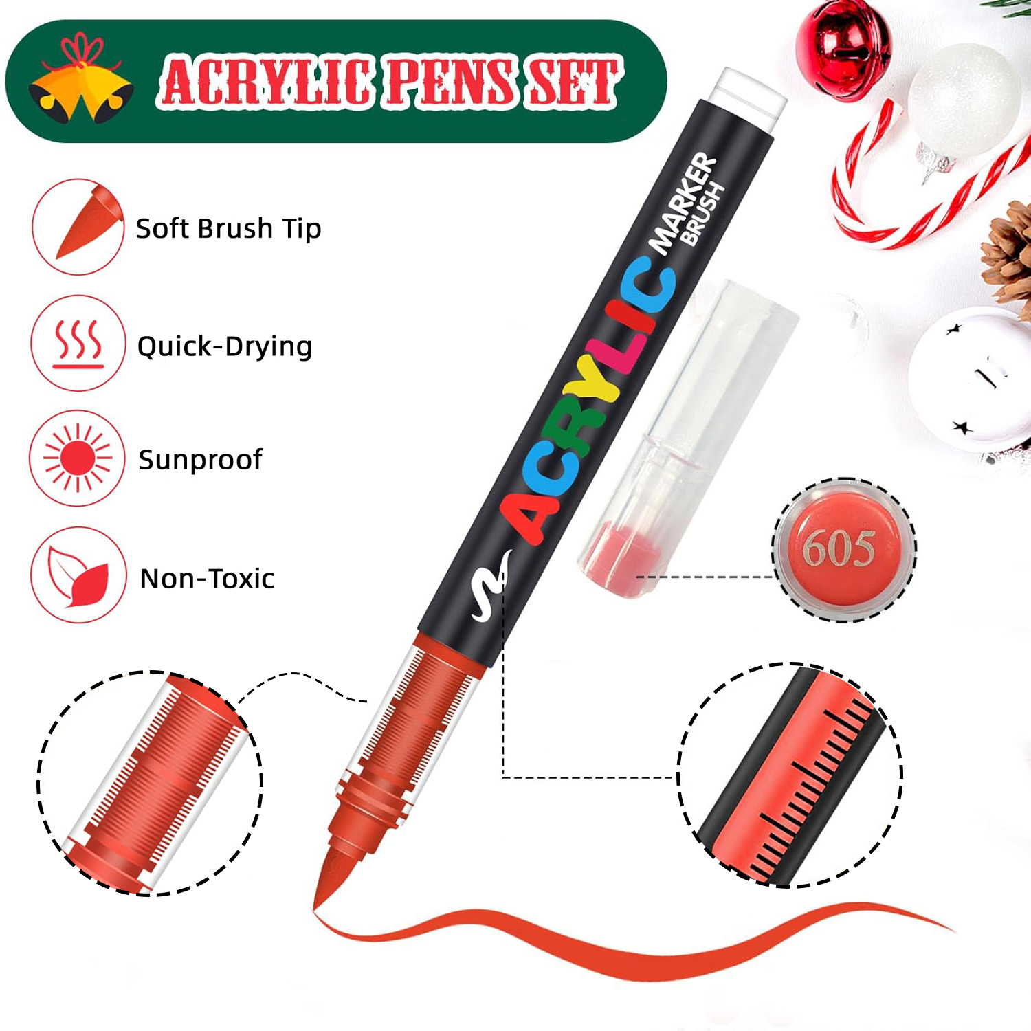 AliExpress Waterproof Acrylic Paint Marker Set, view 2