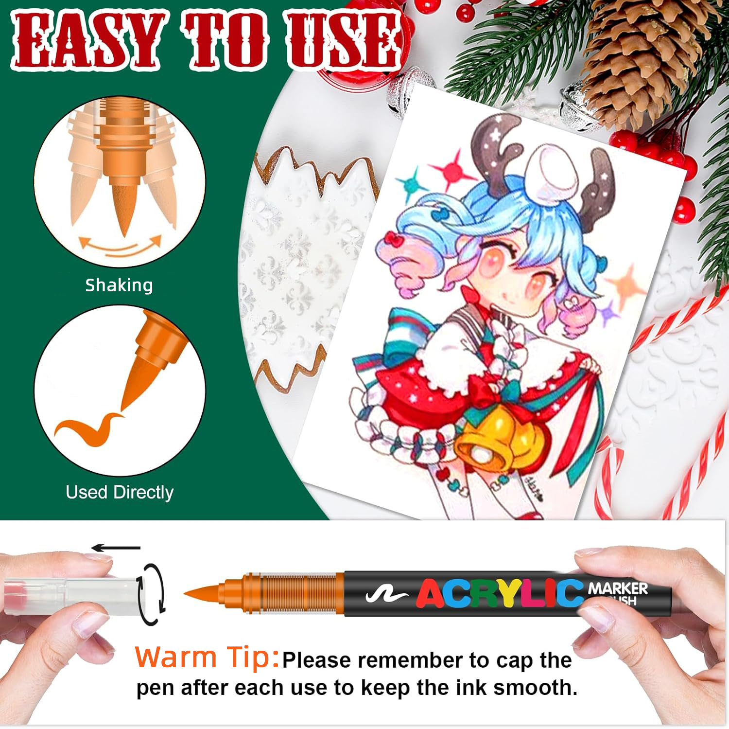 AliExpress Waterproof Acrylic Paint Marker Set, view 4
