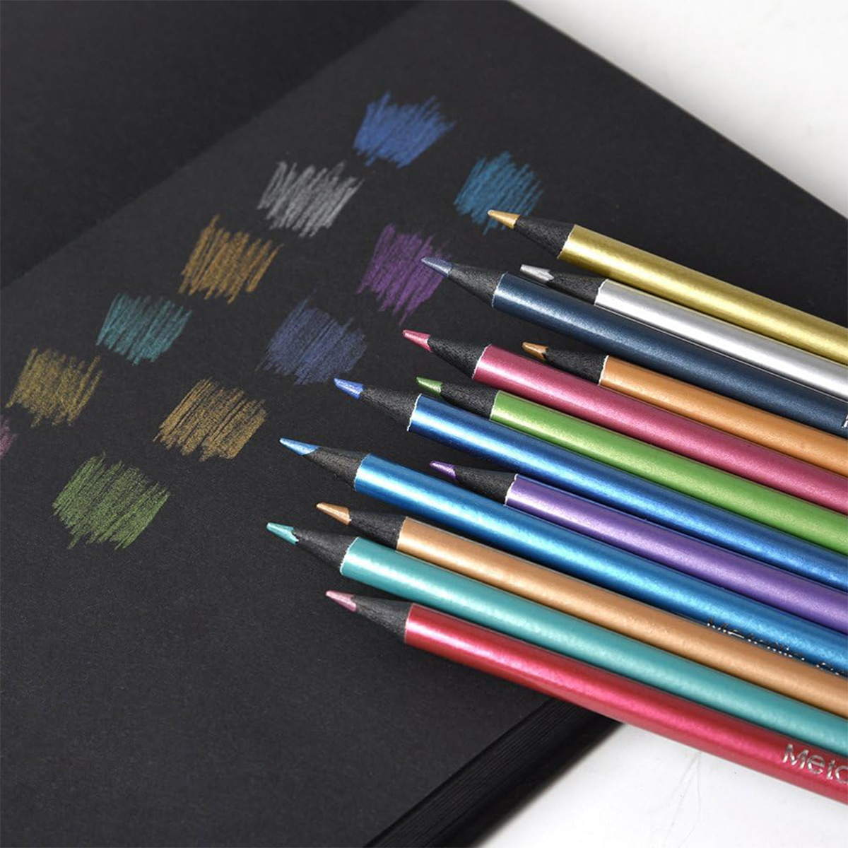 AliExpress 12-Color Metallic Colored Pencil Set, view 4