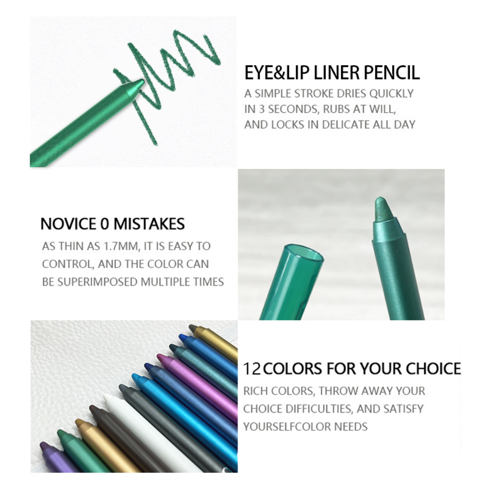 AliExpress Waterproof Shimmer Eyeliner Pen Set (12-Piece), view 4